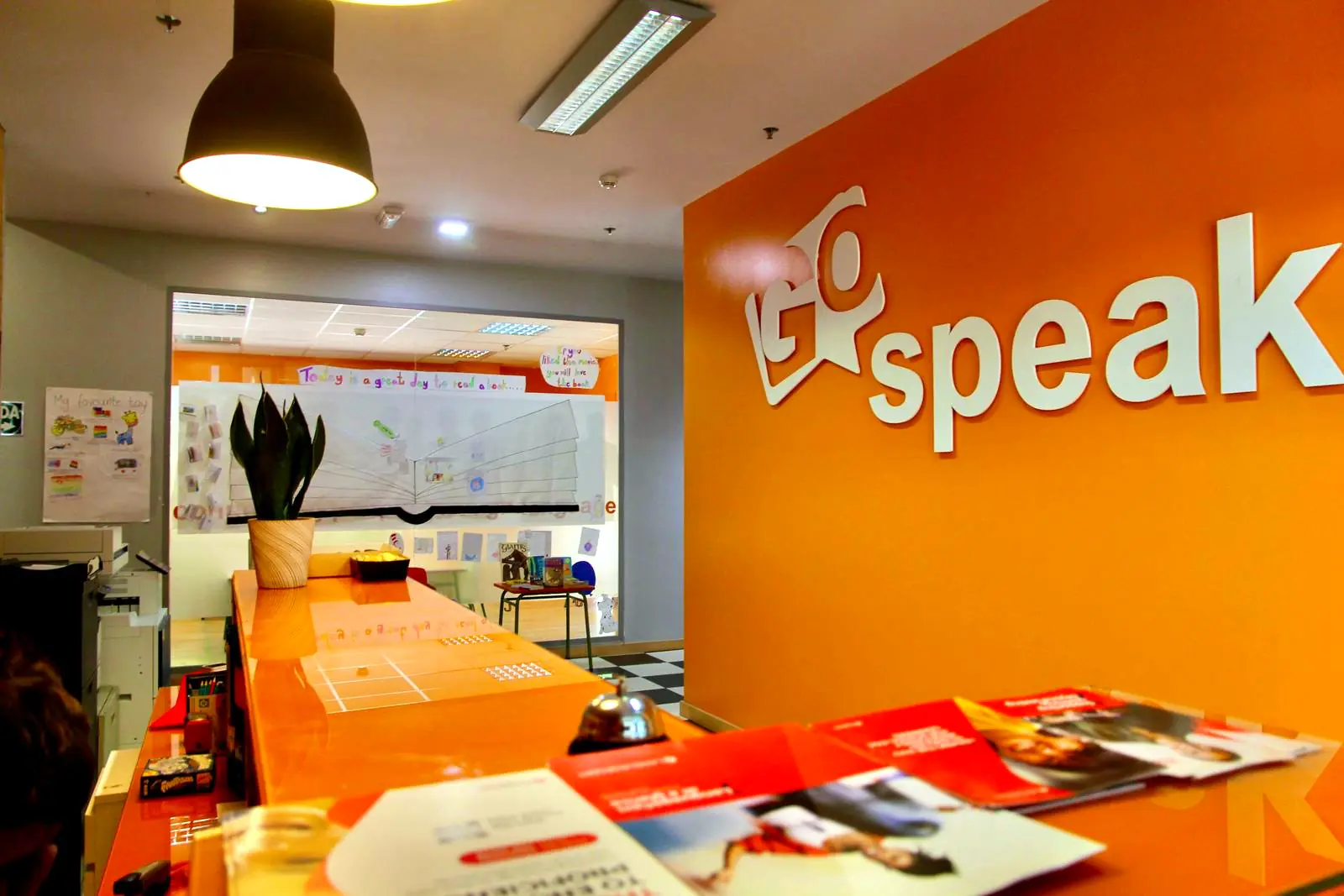 Recepción de GoSpeak Academia de Idiomas